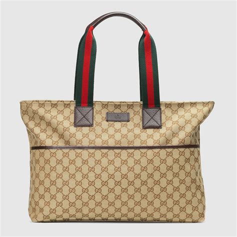 gucci baby original gg canvas diaper bag|authentic Gucci diaper bag tote.